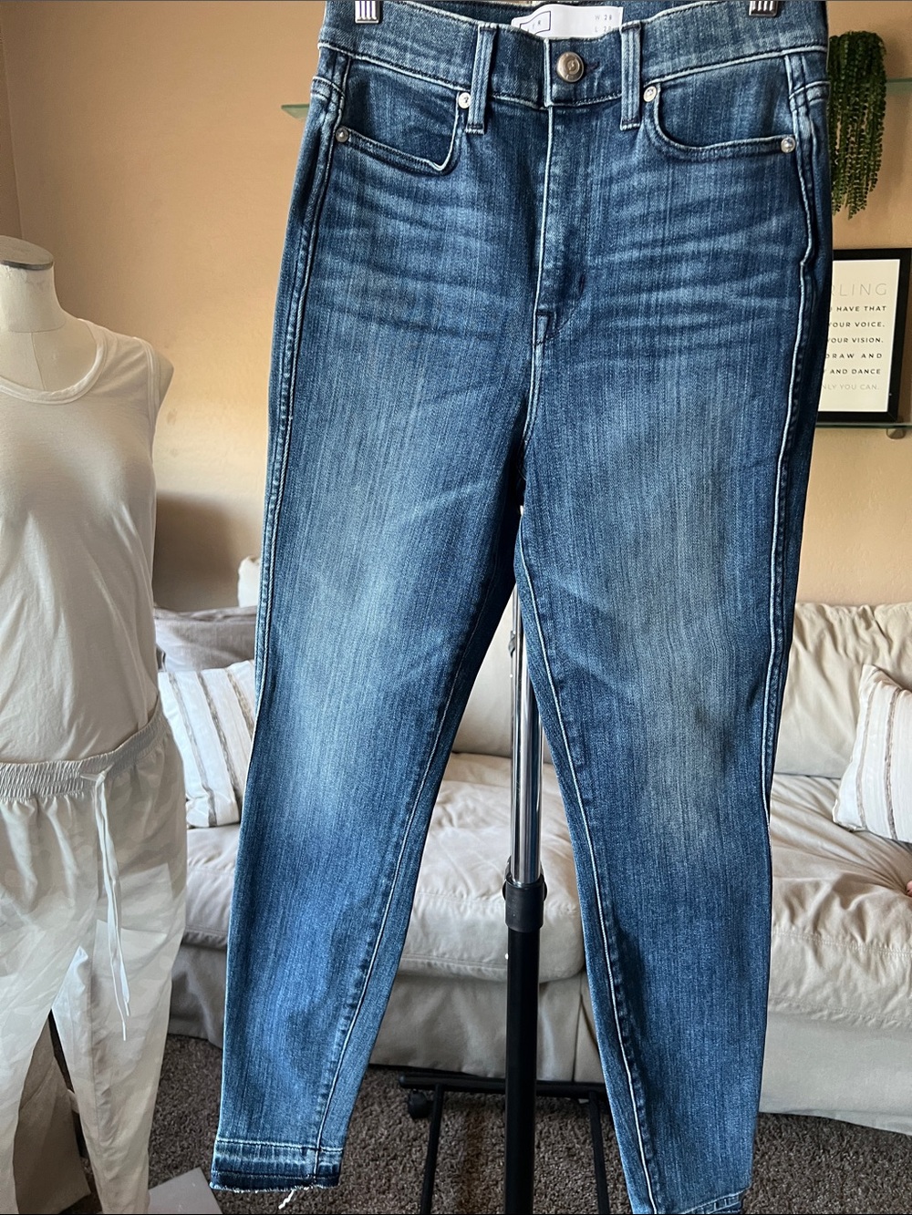 AYR Mid Wash Skinny Jeans